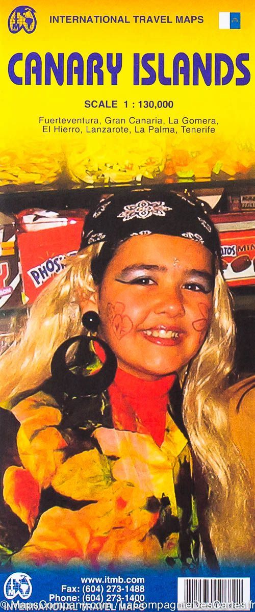 Carte de voyage - Iles Canaries | ITM carte routière ITM