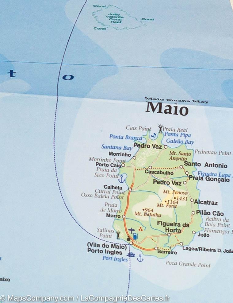 Carte de voyage - Iles du Cap Vert & Afrique de l'Ouest | ITM carte routière ITM