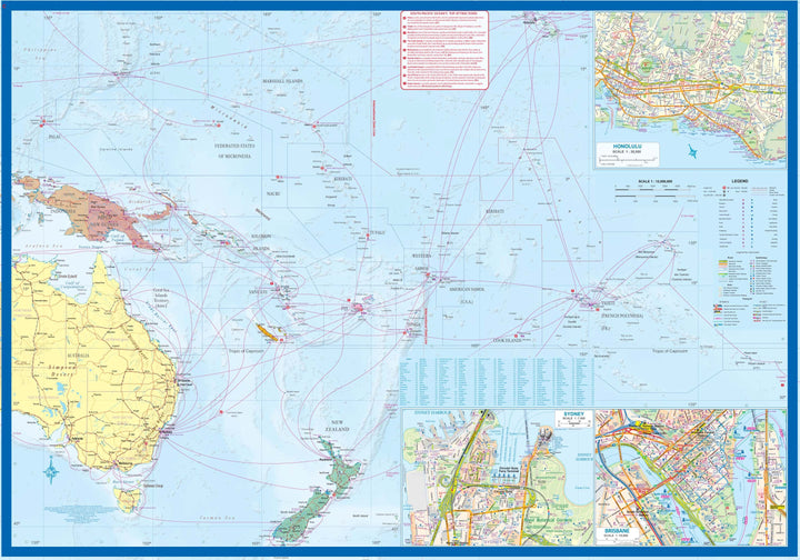 Carte de voyage - Iles Salomon & Pacifique Sud | ITM carte pliée ITM 