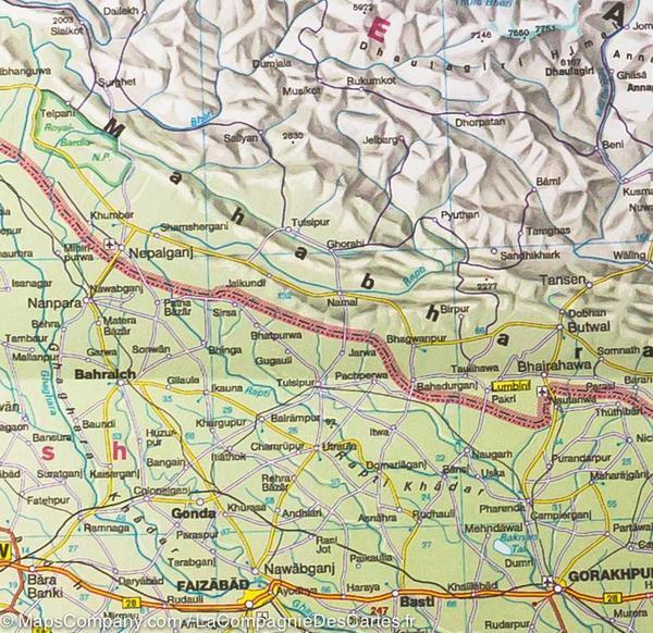 Carte de voyage - Inde | IGN carte routière IGN