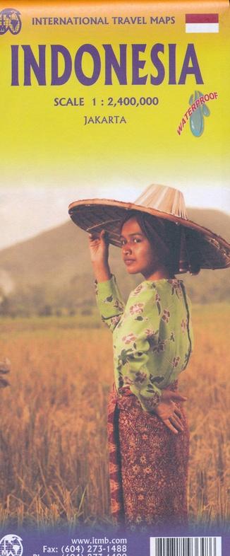 Carte de voyage - Indonésie | ITM carte routière ITM