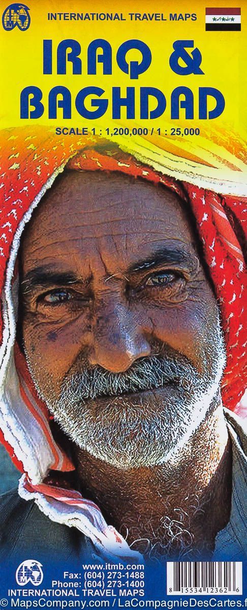 Carte de voyage - Irak & Plan de Bagdad | ITM carte pliée ITM 