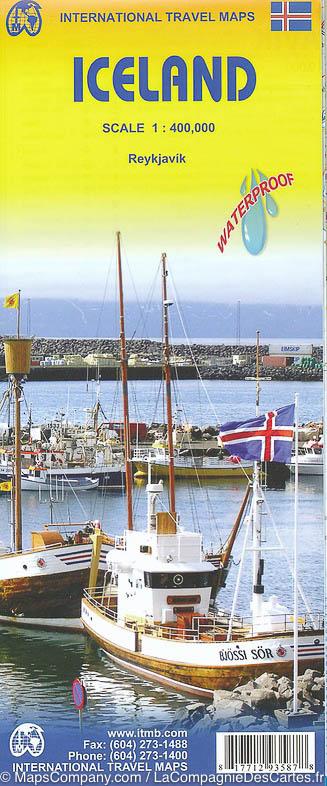 Carte de voyage - Islande (waterproof) | ITM carte pliée ITM 