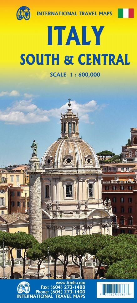 Carte de voyage - Italie Sud et Centre | ITM carte pliée ITM 