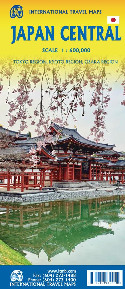 Carte de voyage - Japon Central | ITM carte routière ITM