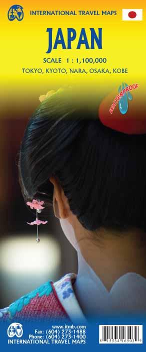 Carte de voyage - Japon | ITM carte routière ITM
