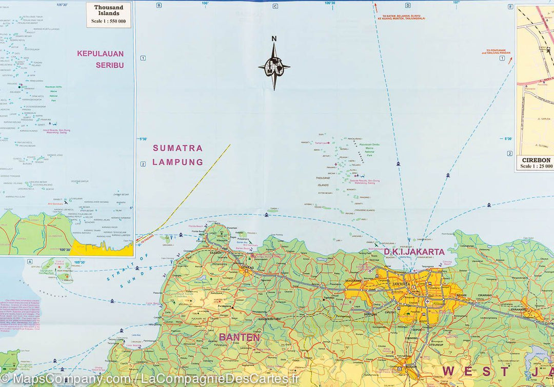 Carte de voyage - Java | ITM carte pliée ITM 