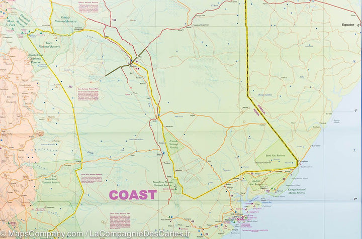 Carte du Kenya | ITM - La Compagnie des Cartes
