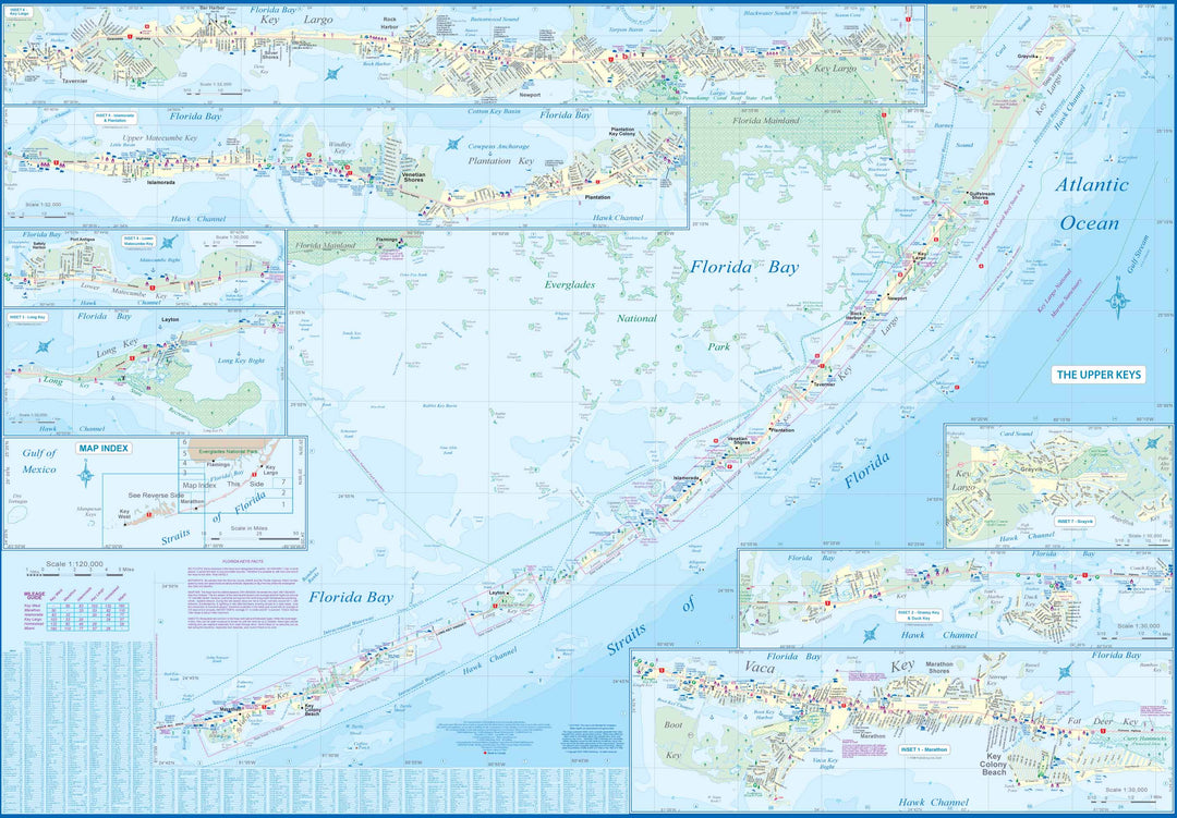 Carte de voyage - Keys (Floride) | ITM carte pliée ITM 