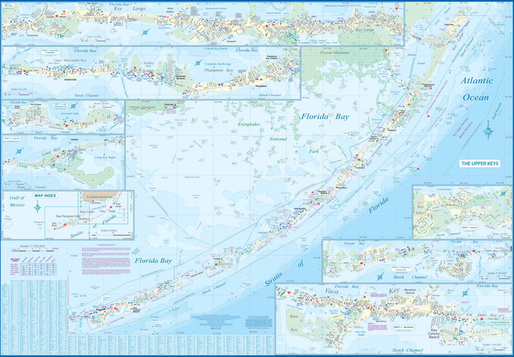Carte de voyage - Keys (Floride) | ITM carte pliée ITM 