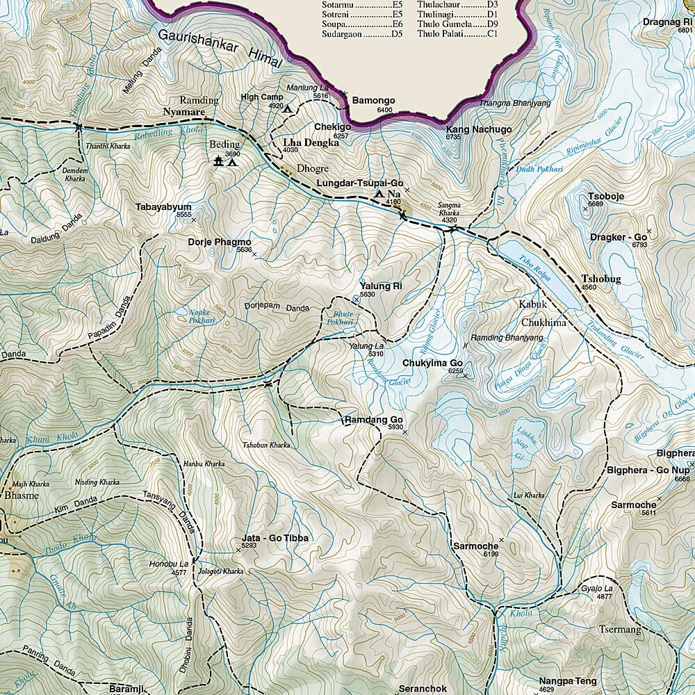 Carte de voyage - Khumbu (Népal) | National Geographic carte pliée National Geographic 