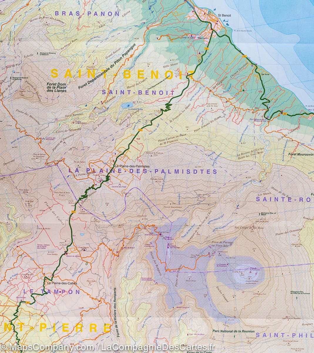Carte de La réunion et de l&rsquo;Ile Maurice | ITM - La Compagnie des Cartes