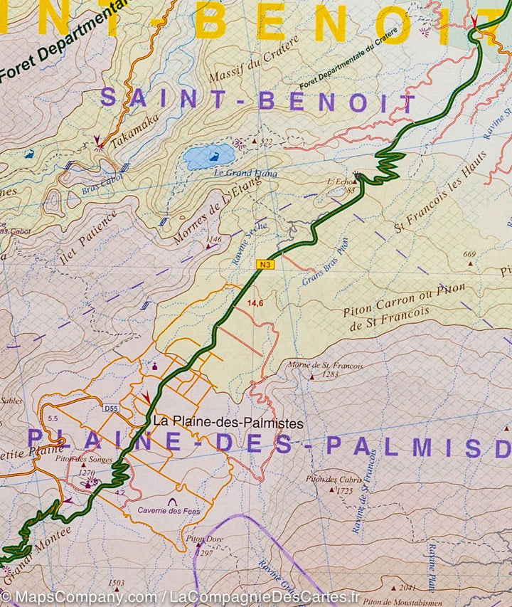 Carte de La réunion et de l&rsquo;Ile Maurice | ITM - La Compagnie des Cartes