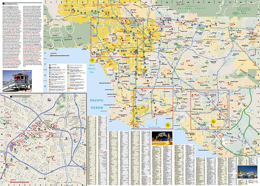 Carte de voyage - Los Angeles (Californie) | National Geographic carte routière National Geographic