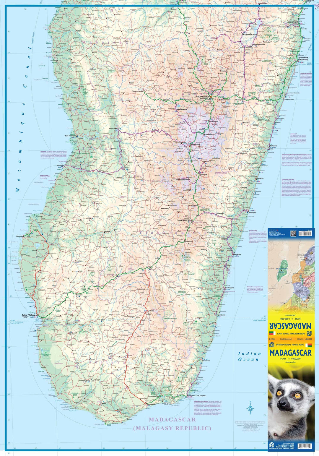 Carte de Madagascar | ITM - La Compagnie des Cartes