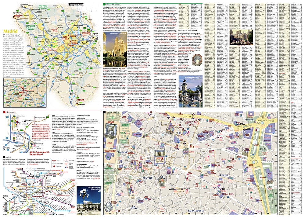 Carte de voyage - Madrid (Espagne) | National Geographic carte pliée National Geographic 