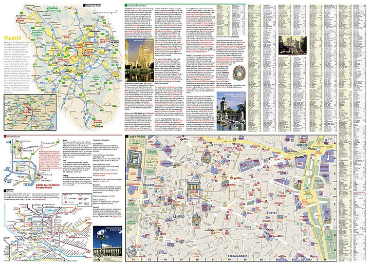 Carte de voyage - Madrid (Espagne) | National Geographic carte pliée National Geographic 