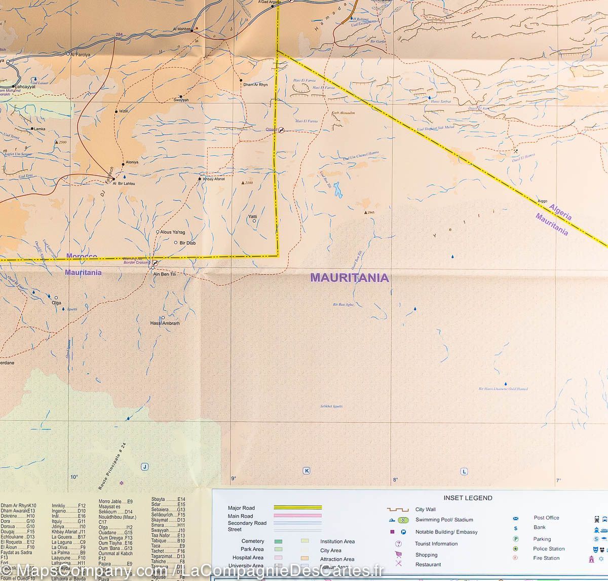 Carte de voyage - Maroc | ITM carte routière ITM