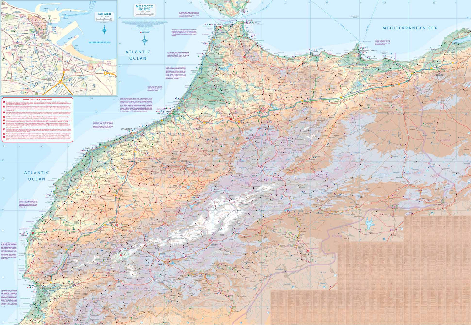 Carte de voyage - Maroc | ITM carte routière ITM