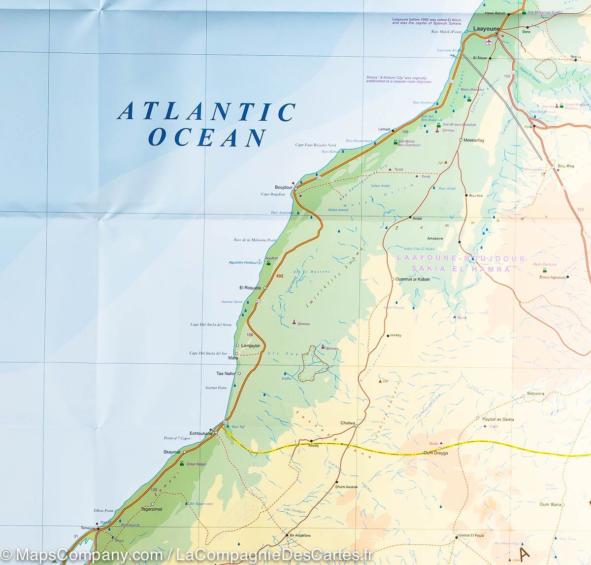 Carte de voyage - Maroc | ITM carte routière ITM