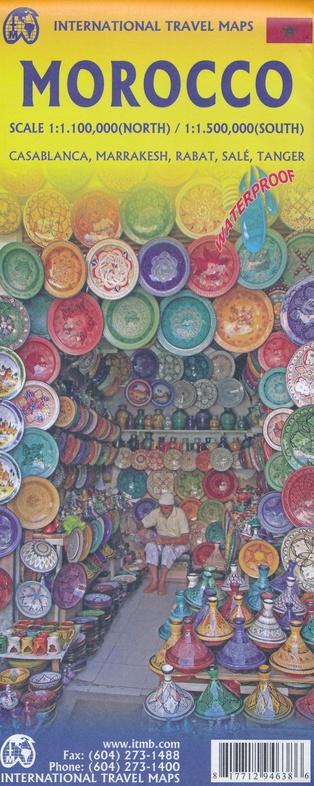 Carte de voyage - Maroc | ITM carte routière ITM