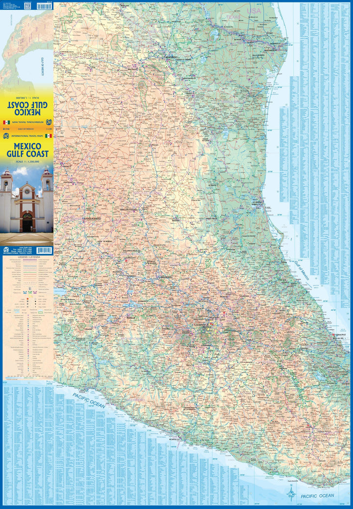 Carte de voyage - Mexique : Golfe du Mexique | ITM carte pliée ITM 