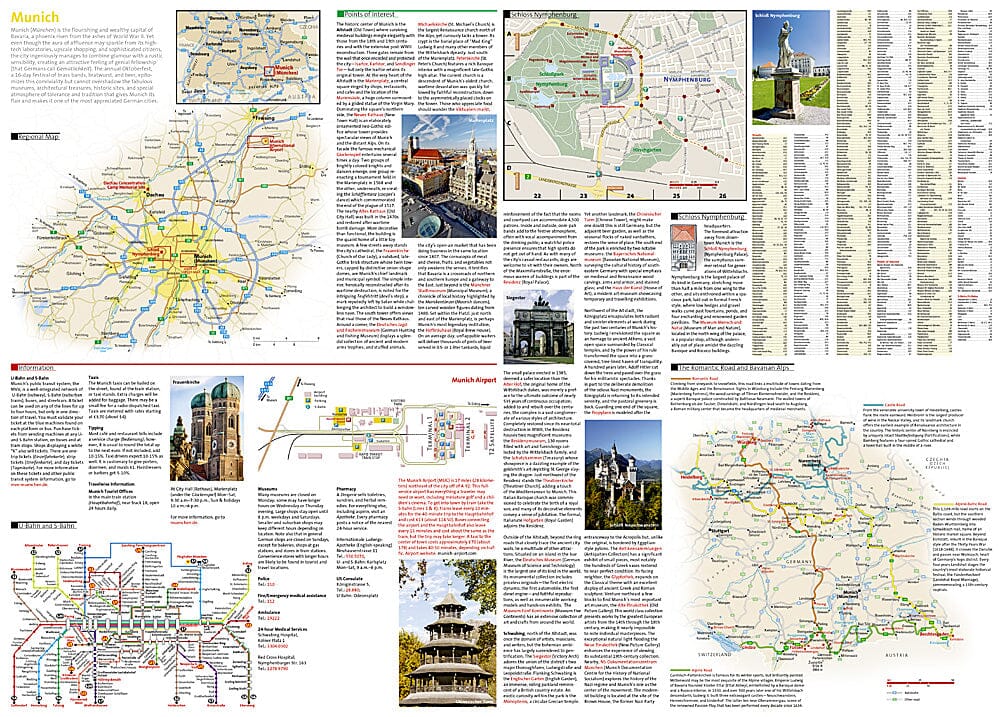 Carte de voyage - Munich (Allemagne) | National Geographic carte routière National Geographic