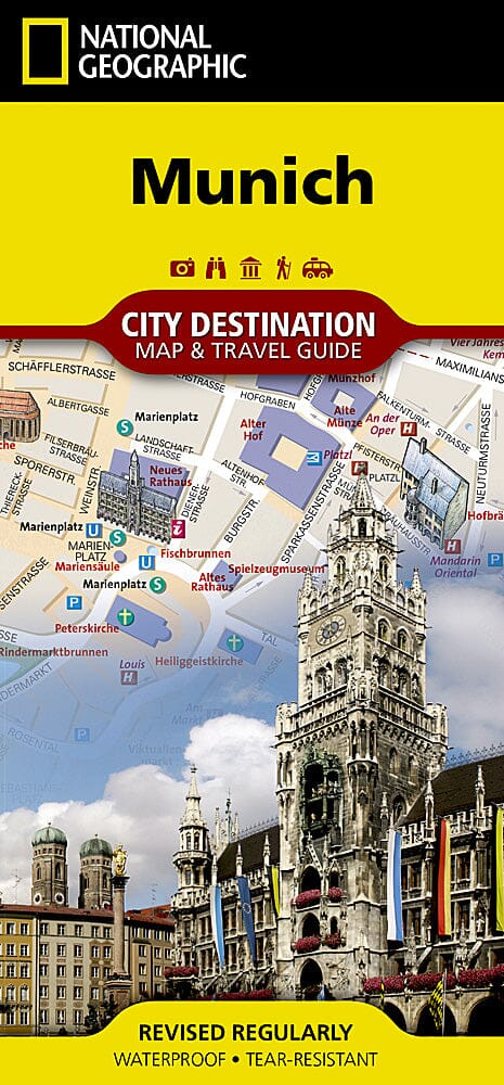 Carte de voyage - Munich (Allemagne) | National Geographic carte pliée National Geographic 