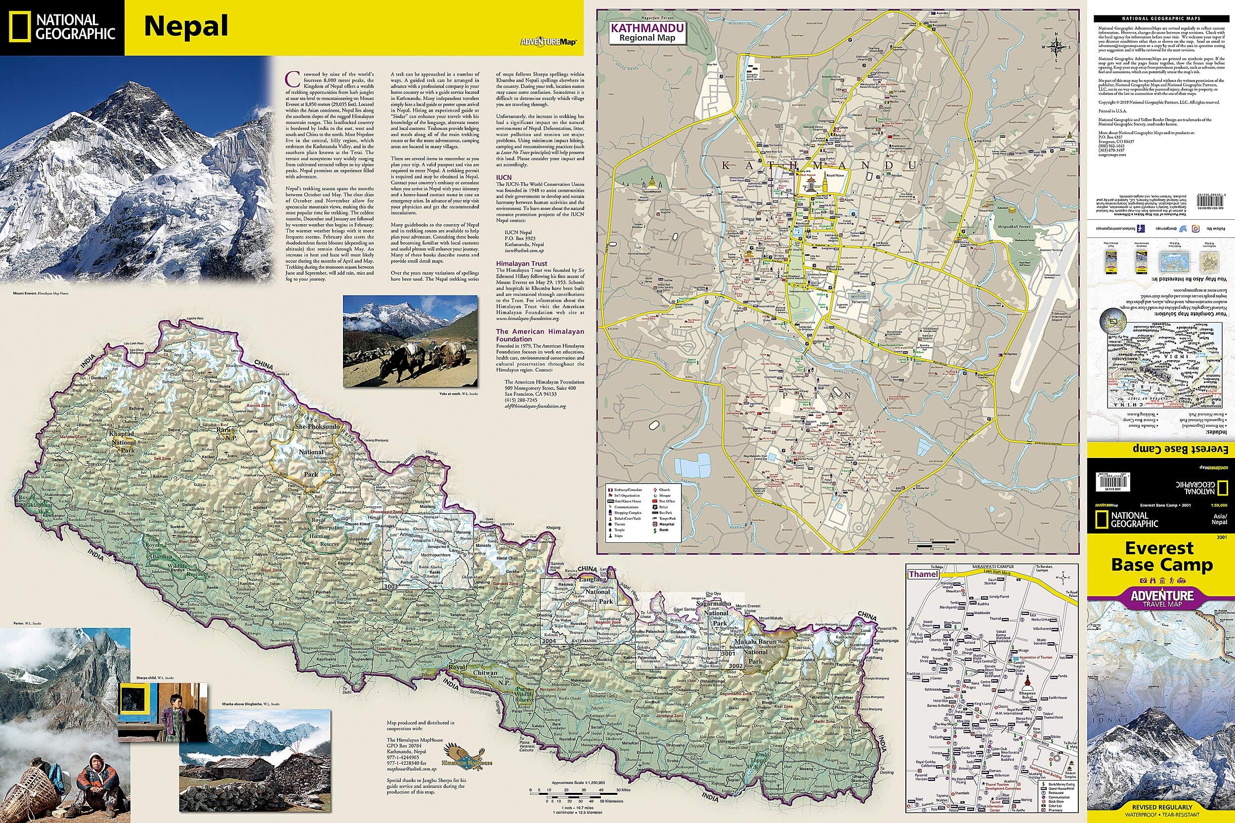 Hiking map No. 3001 - Everest Base Camp (Nepal) | National