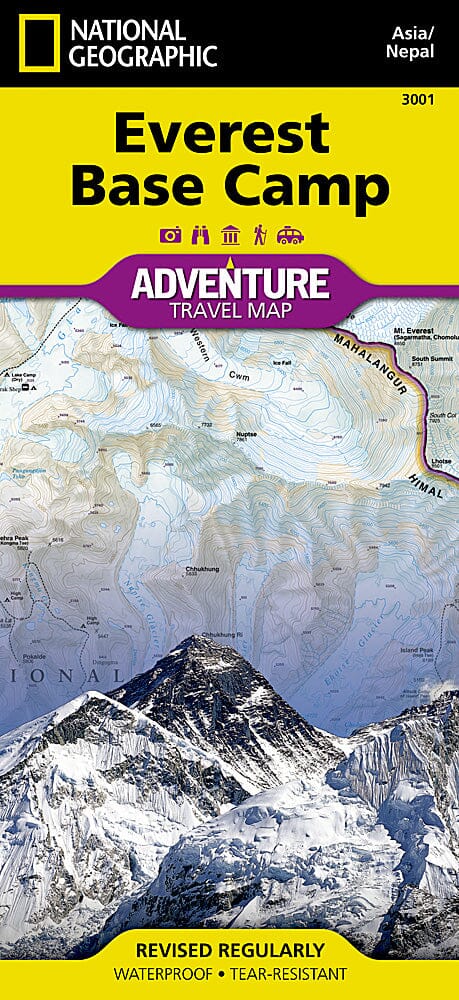 Carte de voyage n° 3001 - Camp de base de l’Everest (Népal) | National Geographic carte pliée National Geographic 