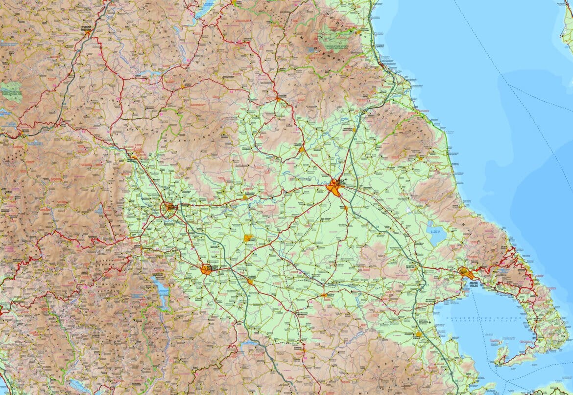 Carte de voyage n° 4 - Thessalie & Grèce centrale | Terrain Cartography carte routière Terrain Cartography