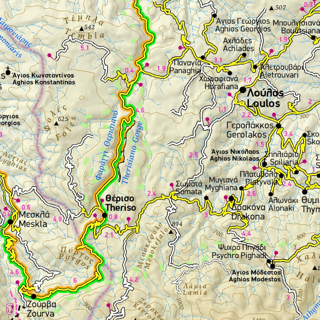 Carte de voyage n° 448 - Crète Ouest | Terrain Cartography carte routière Terrain Cartography