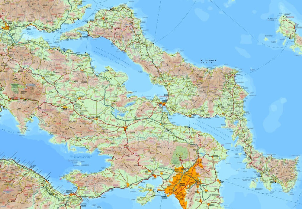 Carte de voyage n° 5 - Grèce Centrale | Terrain Cartography carte pliée Terrain Cartography 