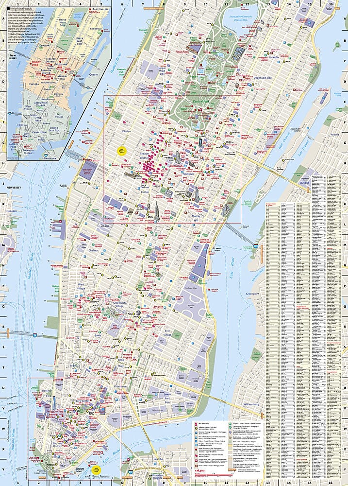 Carte de voyage - New York City | National Geographic carte routière National Geographic