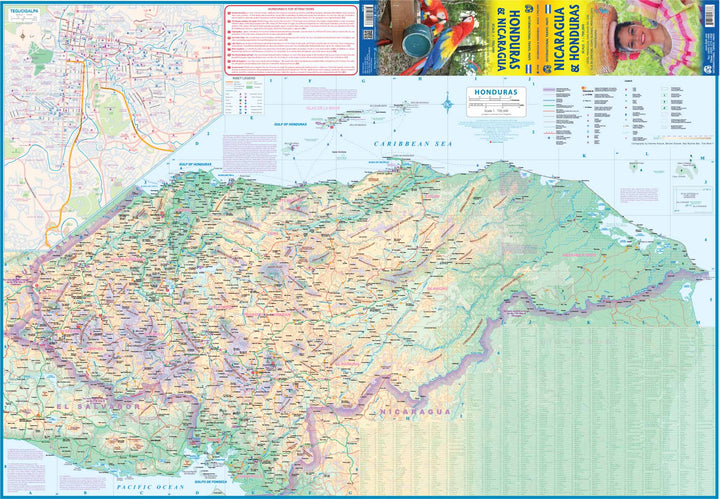 Carte de voyage - Nicaragua & Honduras | ITM carte pliée ITM 