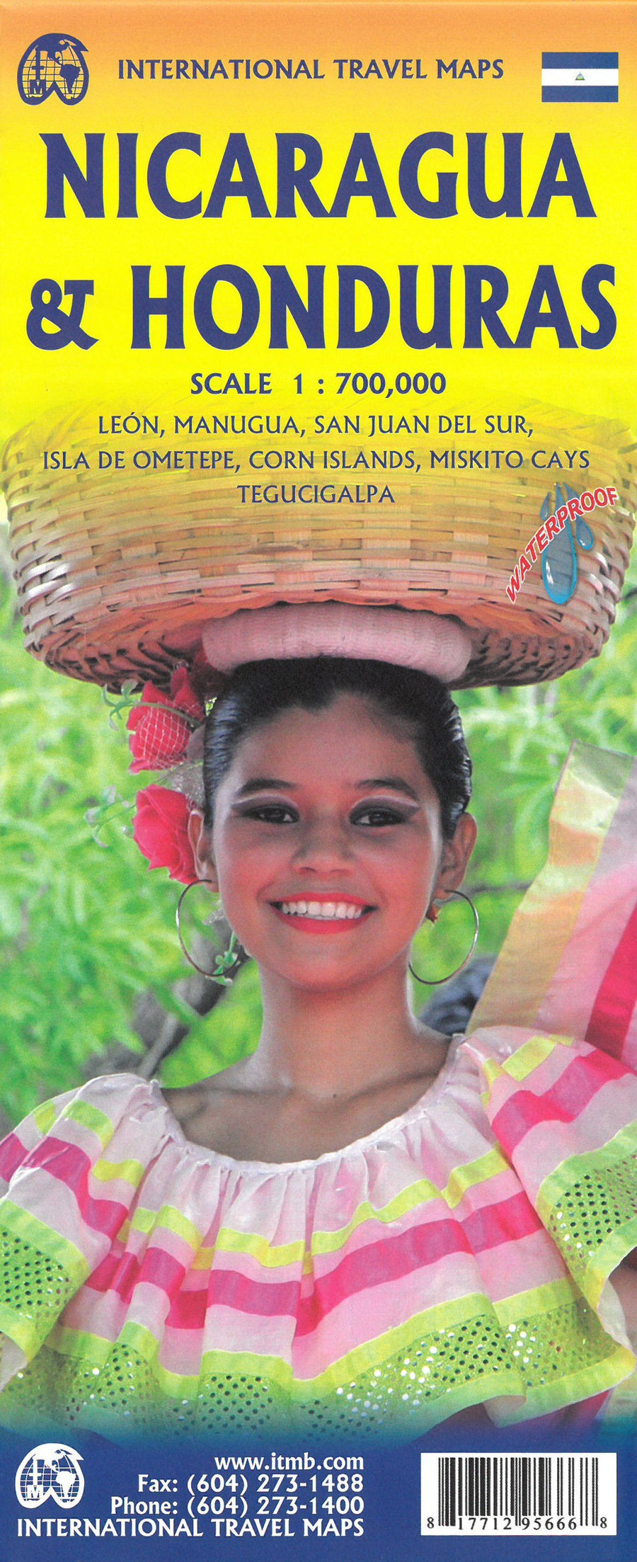 Carte de voyage - Nicaragua & Honduras | ITM carte pliée ITM 