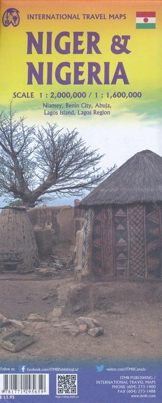 Carte de voyage - Nigeria et Niger | ITM carte pliée ITM 
