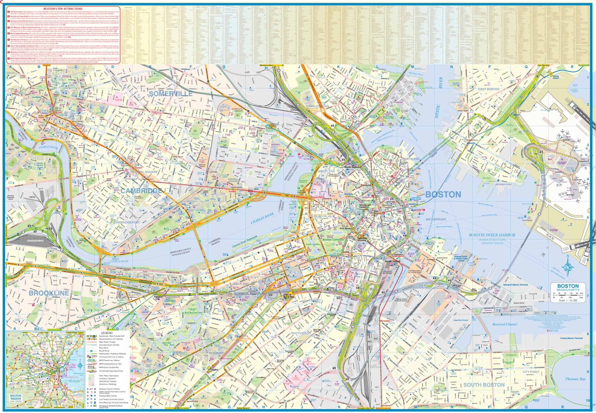 Travel map - New England & Boston Plan | ITM – Cartovia