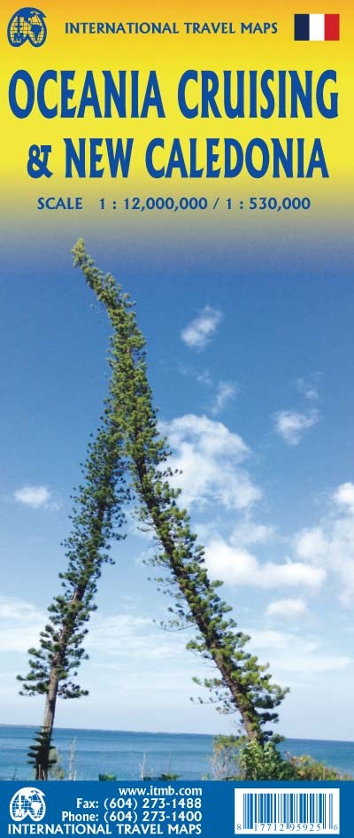Carte de voyage - Nouvelle Calédonie & croisières en Océanie | ITM carte routière ITM