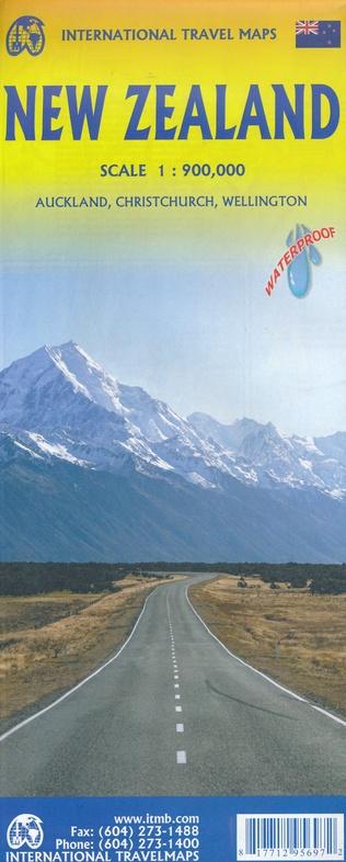 Carte de voyage - Nouvelle Zélande | ITM carte routière ITM