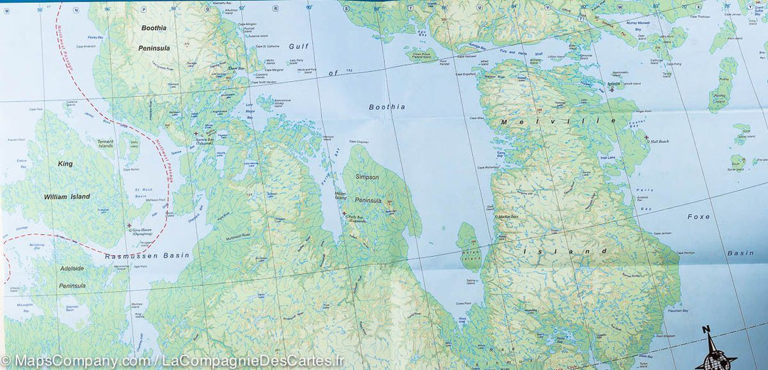 Carte de voyage - Nunavut (Canada) | ITM carte pliée ITM 