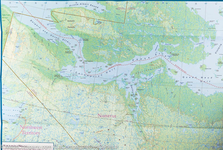 Carte de voyage - Nunavut (Canada) | ITM carte pliée ITM 