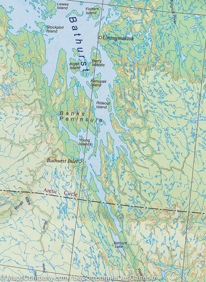 Carte de voyage - Nunavut (Canada) | ITM carte pliée ITM 