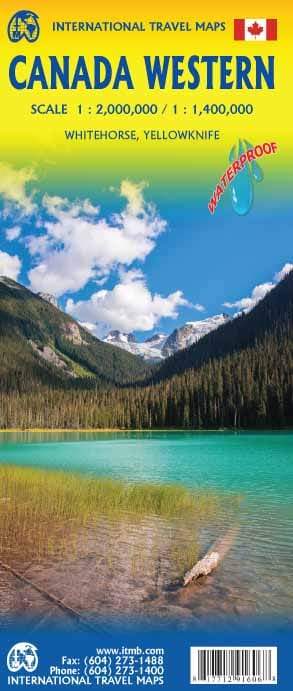 Carte de voyage - Ouest du Canada | ITM carte routière ITM