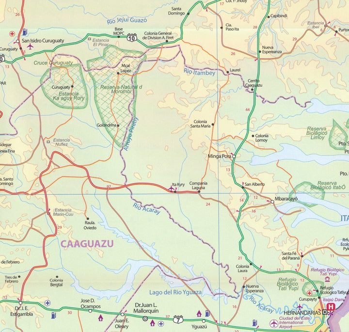 Carte de voyage - Paraguay & Bolivie Sud | ITM carte pliée ITM 