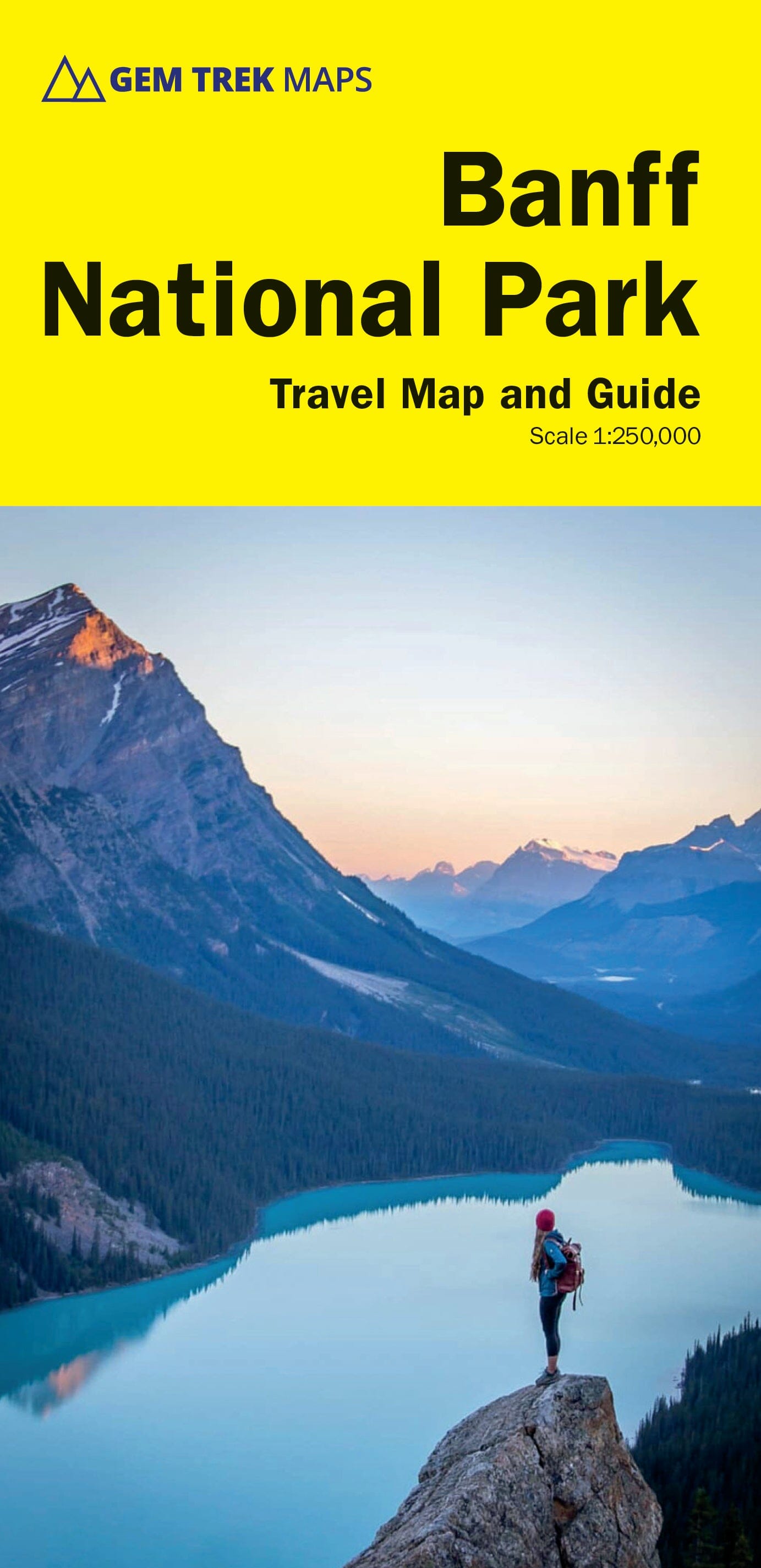 Carte de voyage - Parc National Banff | Gem Trek carte routière Gem Trek Publishing