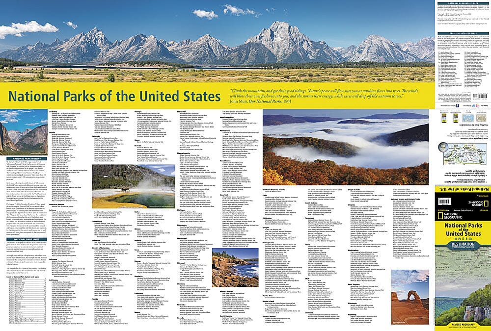 Travel map - U.S. National Parks | National Geographic – Cartovia
