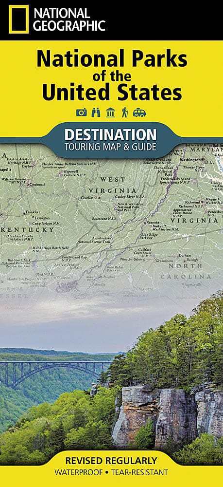Carte de voyage - Parcs nationaux des États-Unis | National Geographic carte routière National Geographic
