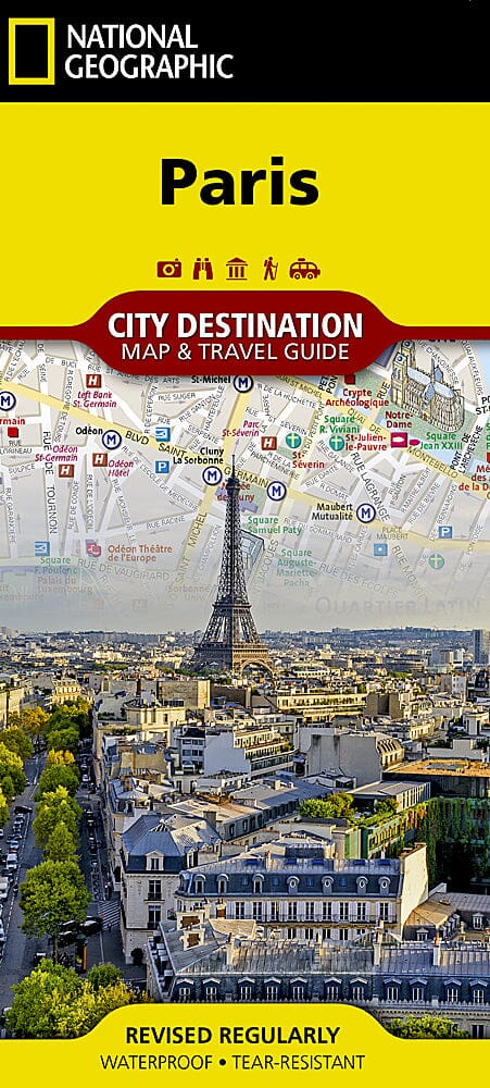 Carte de voyage - Paris, France | National Geographic Maps carte pliée National Geographic 