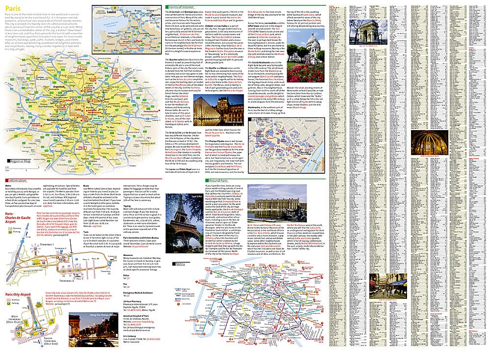 Carte de voyage - Paris, France | National Geographic carte routière National Geographic